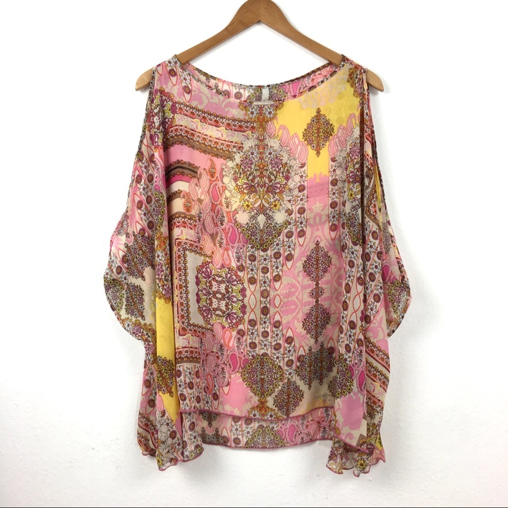 Elan Multicolor Bohemian Blouse